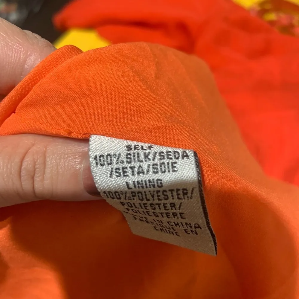 Silk tibi ruffle mod 60s shift dress 4 $200 holiday boho designer Christmas - Image 3