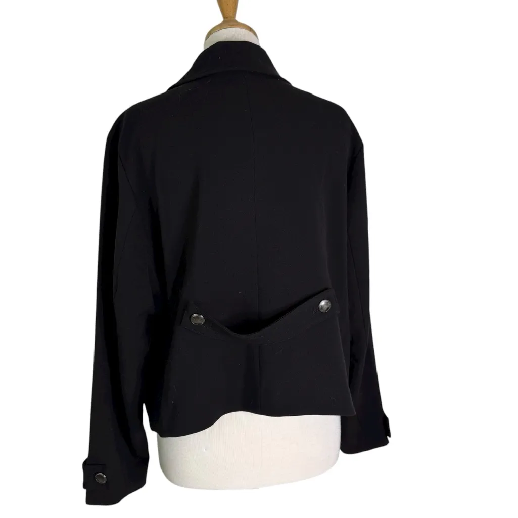 NWT Universal Standard Plus Size Nadia Military Jacket Black Size M 18/20 - Image 5