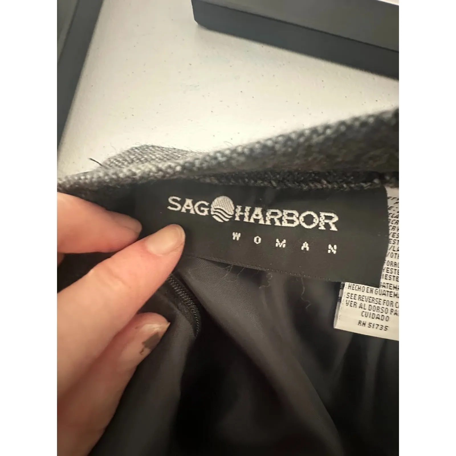 Wool Blend Fringe Midi Skirt Aztec Trim Boho Earthy Fall Festival Western 20W - Image 6