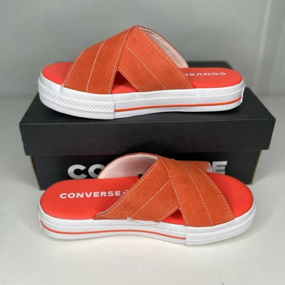Converse One Star Orange Slip On Women's Sandals Size 6 - Image 2