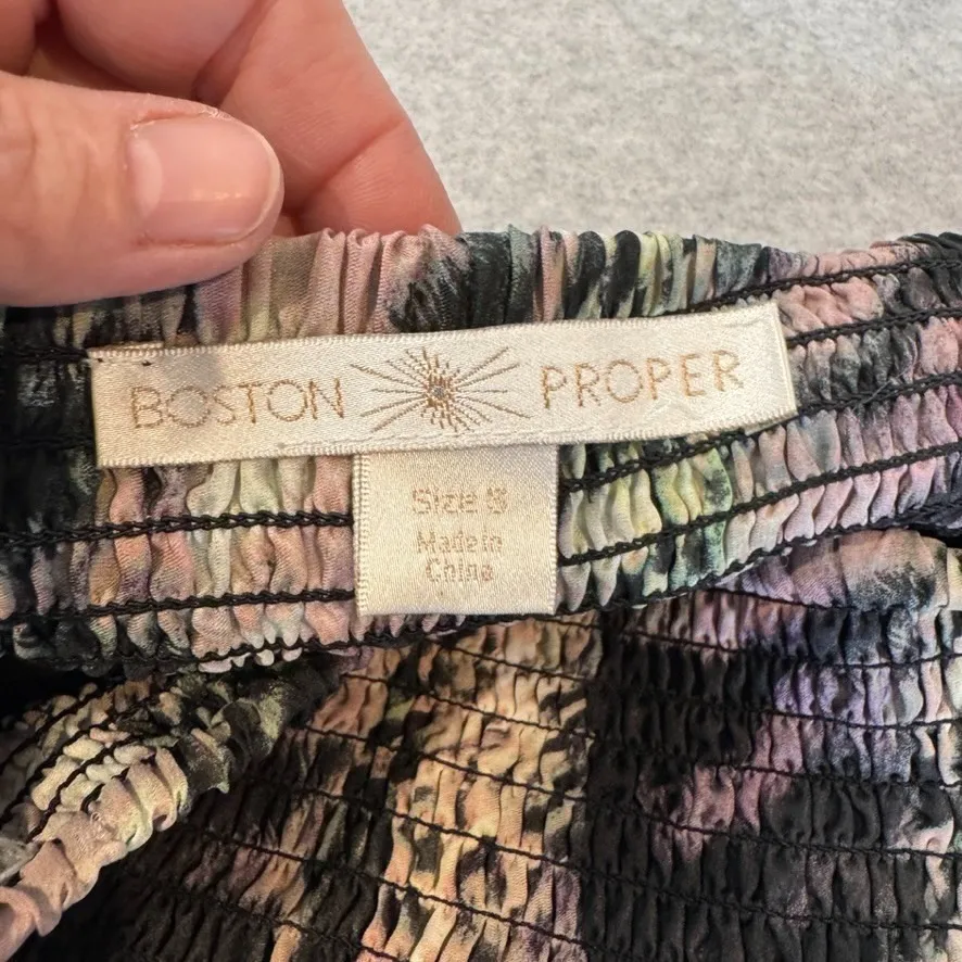 Boston Proper Maxi Skirt Womens Small Pink Animal Print Coquette Mob Wife - Image 8