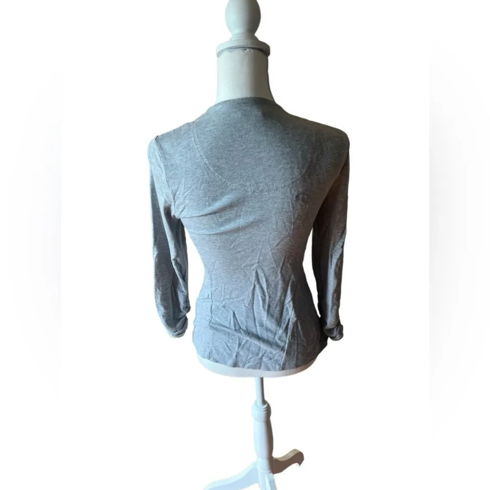 Lemon‎ Tart Gray Open Front Lightweight Blazer - Image 3