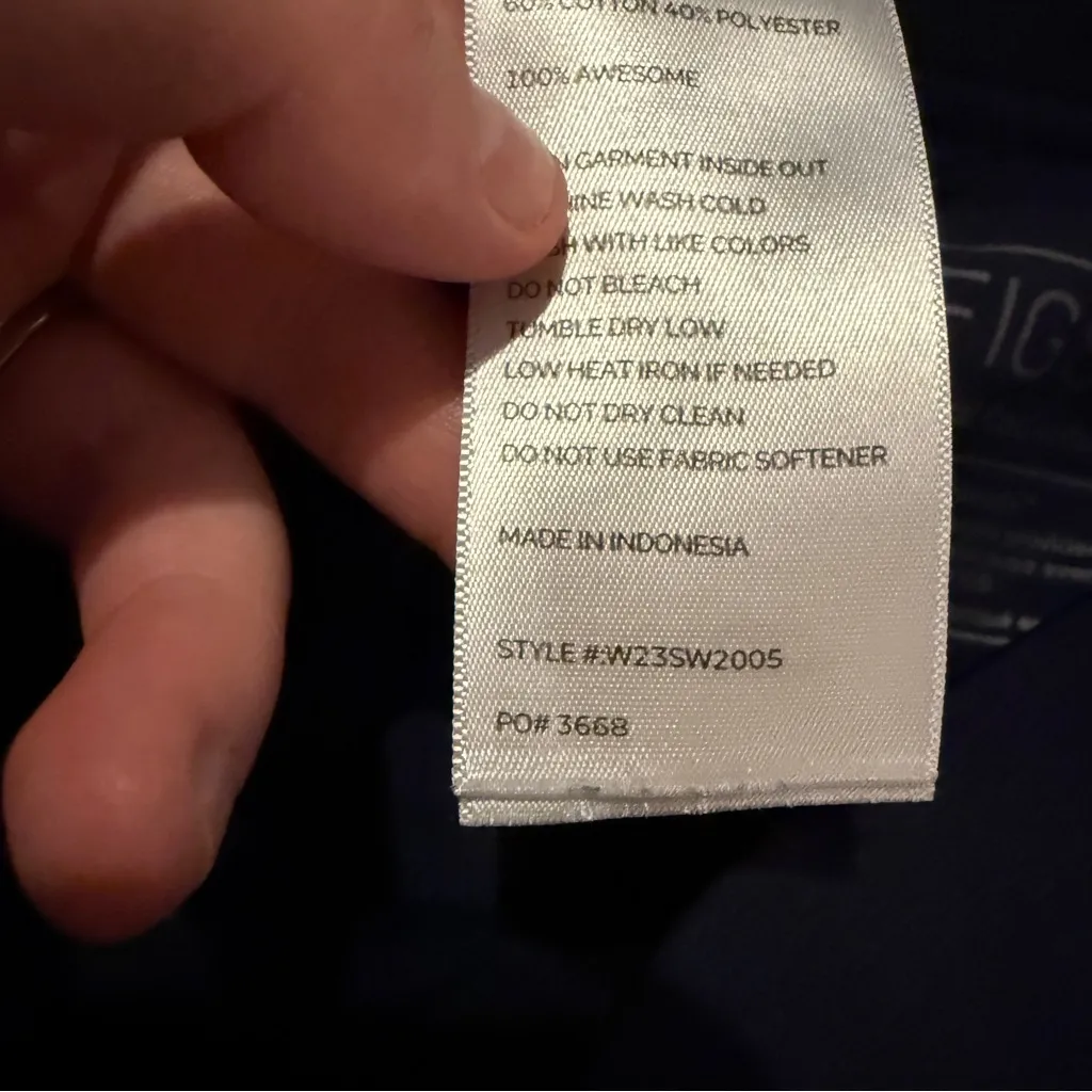 Figs Zamora Freex Lined Jogger Scrub Pants in Navy Blue Sz M Nurse‎ Doctor Vet - Image 6