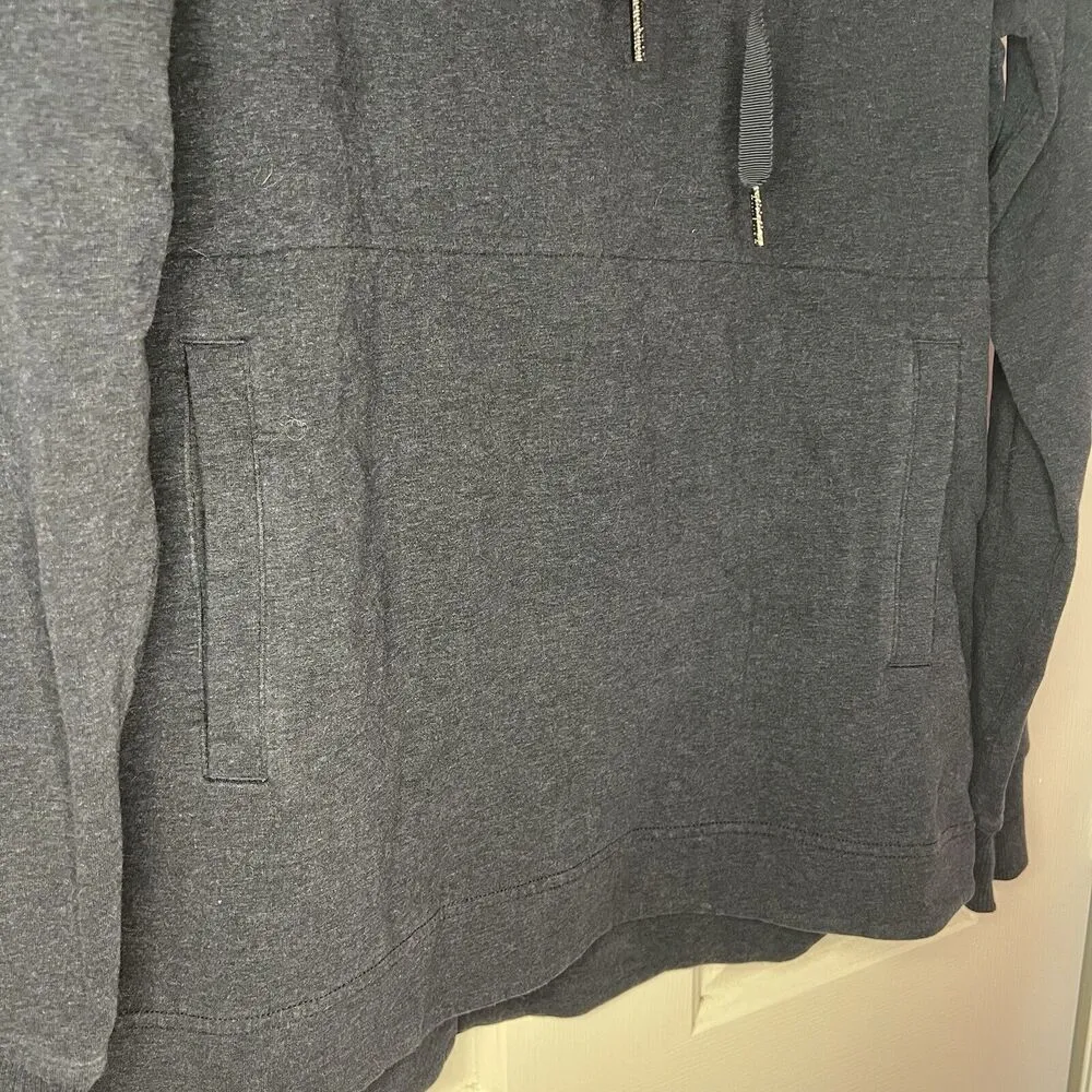 Lululemon Sweater Women’s 10 Dark Blue Split Pullover Hoodie Soft Comfortable - Image 3