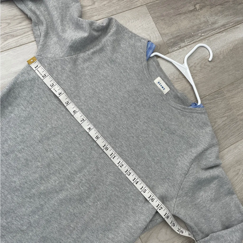 Beams Crewneck Sweatshirt cotton layered womens Gray (small) japan minimalist - Image 3