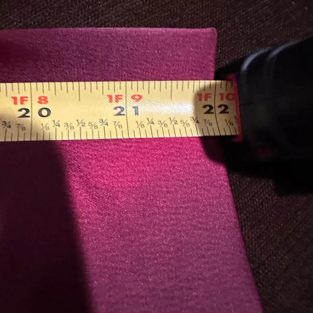 Chicwish Deep Satin Burgundy Long Sleeve 3 Gold Long Button Dress Sleeves  Sz XS - Image 12