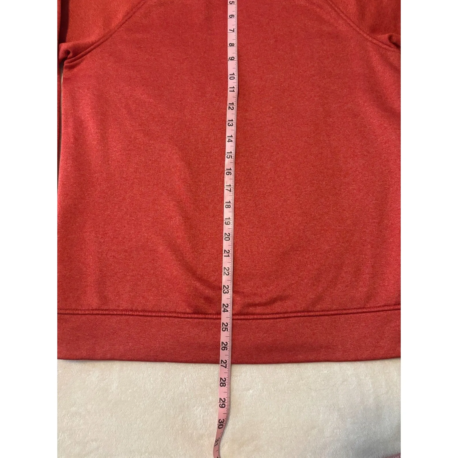 Burton Womens Lost at Last Oak Crew Fleece Sweatshirt Medium Red Heather - Image 8