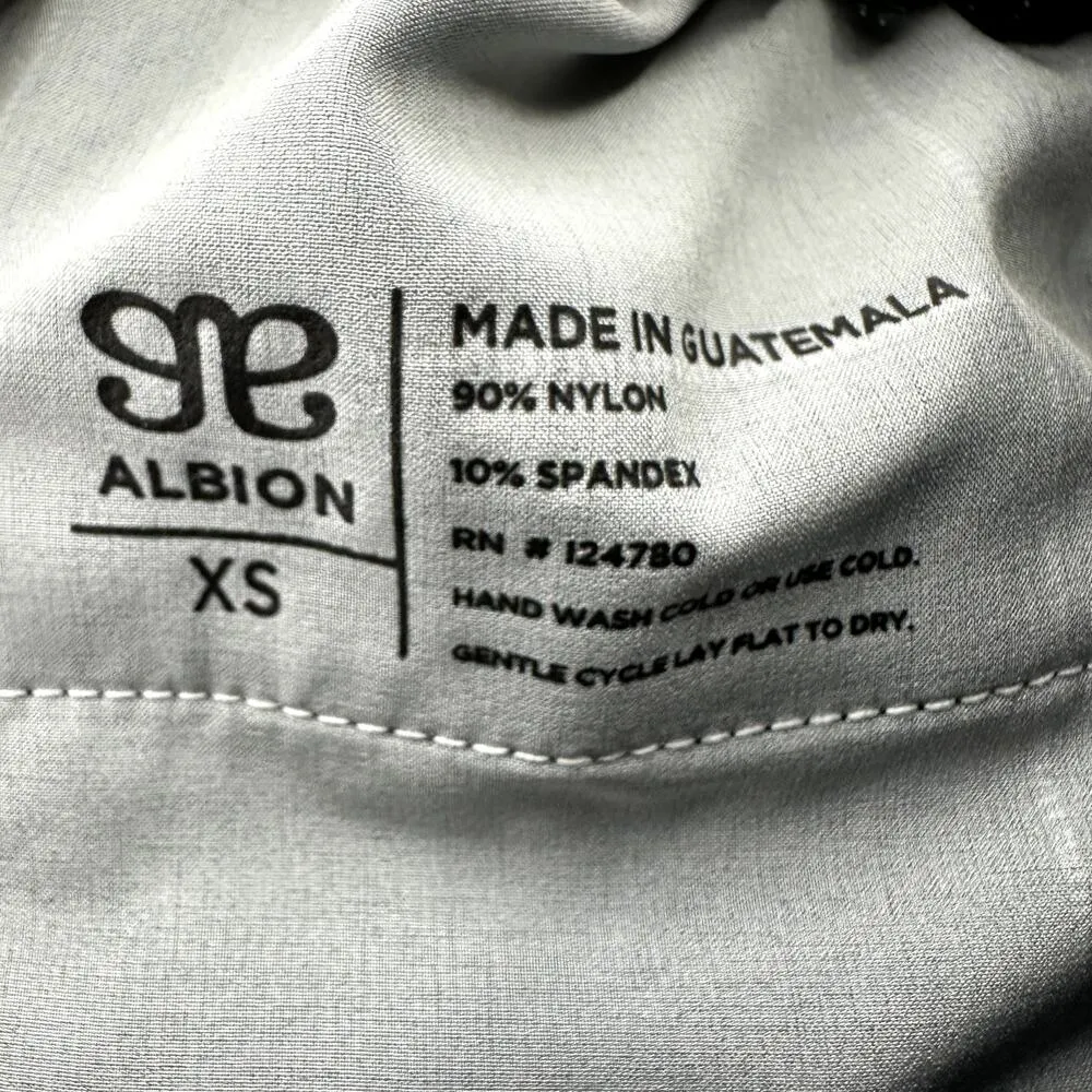 Albion Windowpane Paperbag Pants Bow Belt High Waisted Tapered Black White XS - Image 4