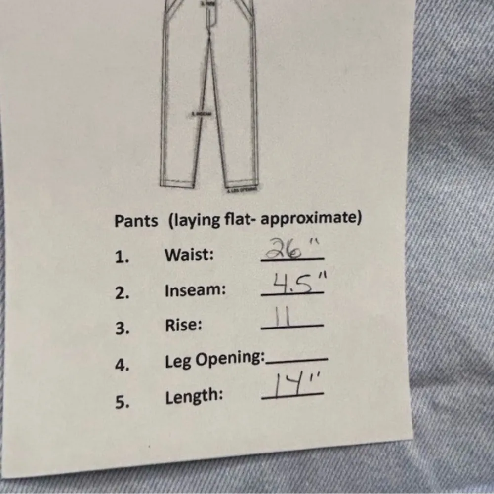 Urban Bliss Women's High Rise Denim Shorts Light Wash Blue Size 4 Casual - Image 11