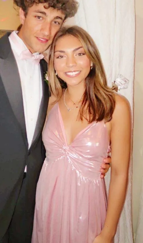 Lulu's Pink Metallic Dress - Image 2