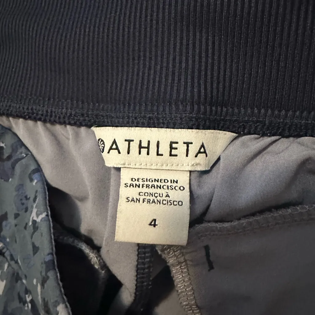 ATHLETA Captivate BROOKLYN ANKLE PANT  Chrome Blue 4 - Image 4