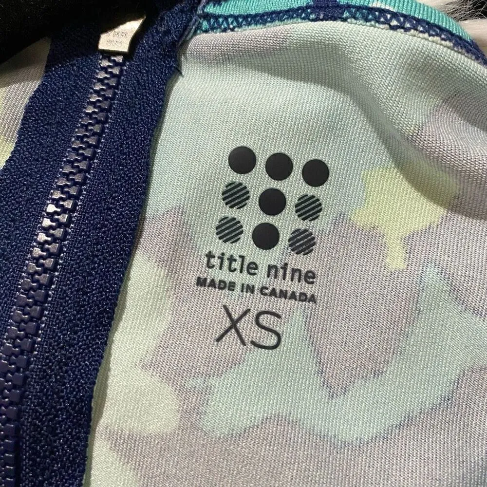 Title Nine Aqua Sea Buttah Pieced Dress in Blue Yellow Floral XS - Image 7