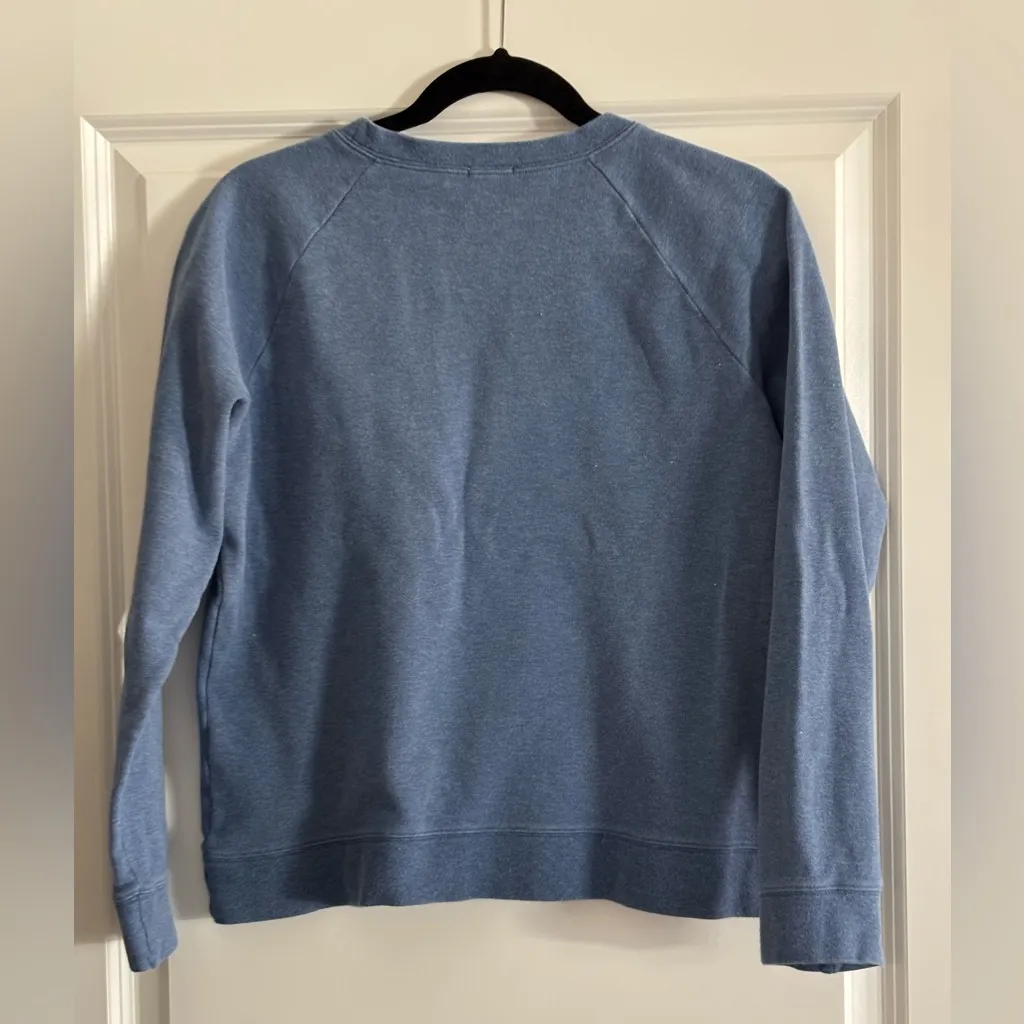 J.McLaughlin Blue Pima Cotton Raglan Sweatshirt - Image 2