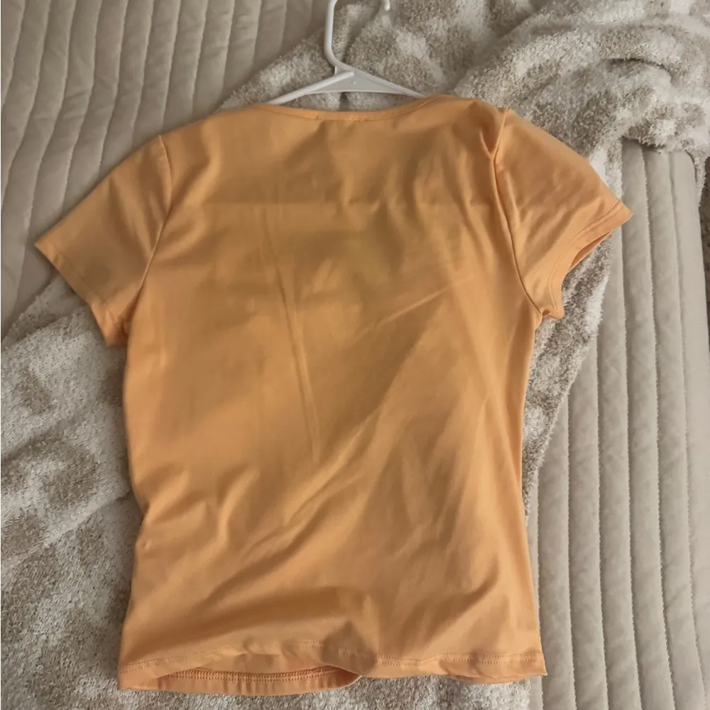 orange square neck top - Image 2