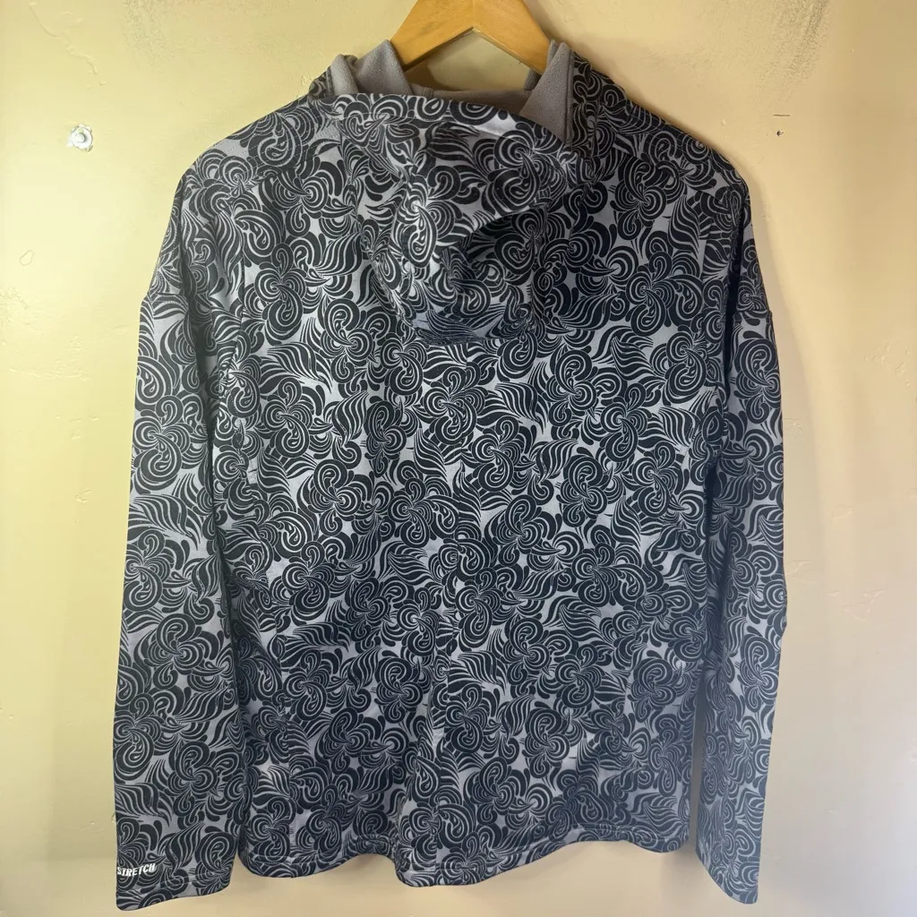 The North Face Zip Up Jacket‎ Hoodie Women’s Size XL Black Gray Print Outdoor - Image 5