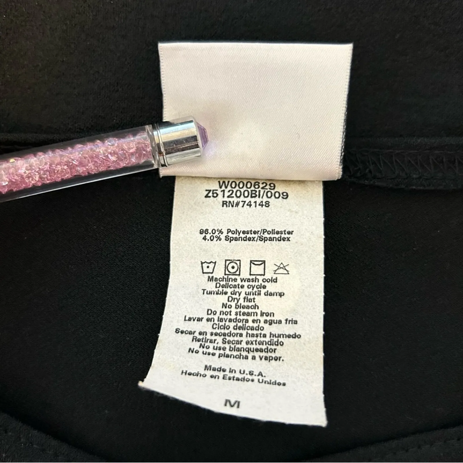 Vintage Jalate‎ Black Sleeveless Dress Floral Border Mini Casual Party Medium - Image 5