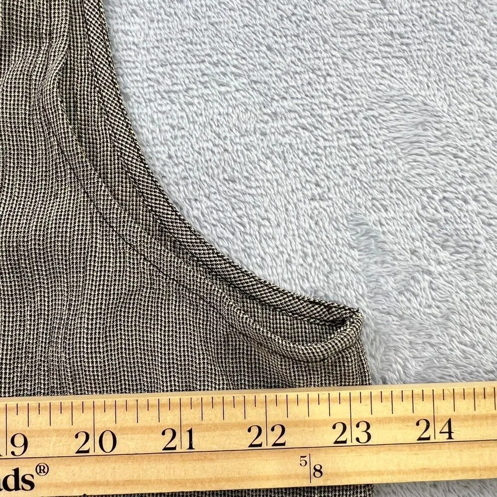 Vtg. ELISABETH Liz Claiborne Womens XL Tunic Vest Buttons Pockets Gray Lagenlook - Image 5