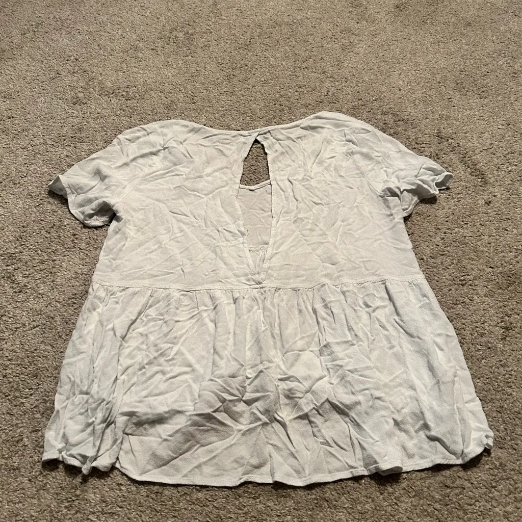 Urban Outfitters‎ Peplum Babydoll Top white - Image 7