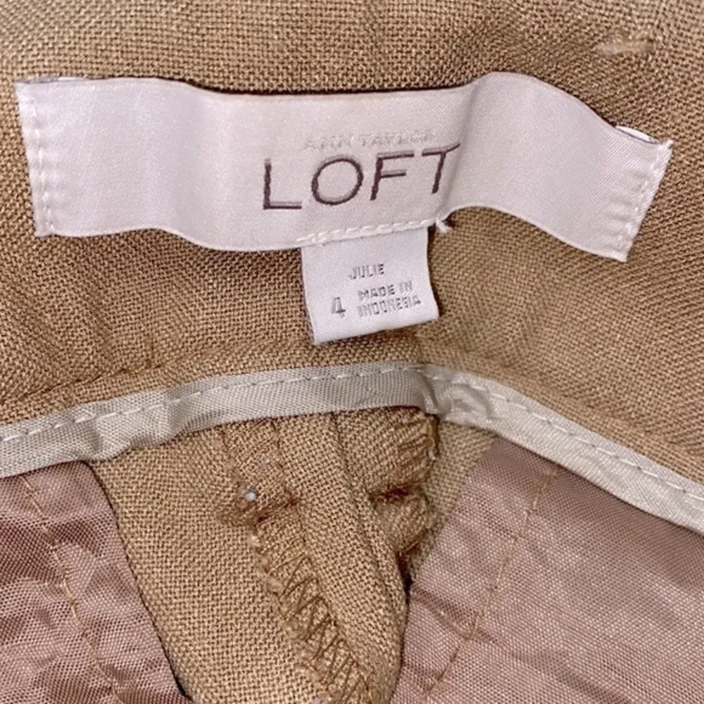 LOFT Julie tan trousers size 4 - Image 3