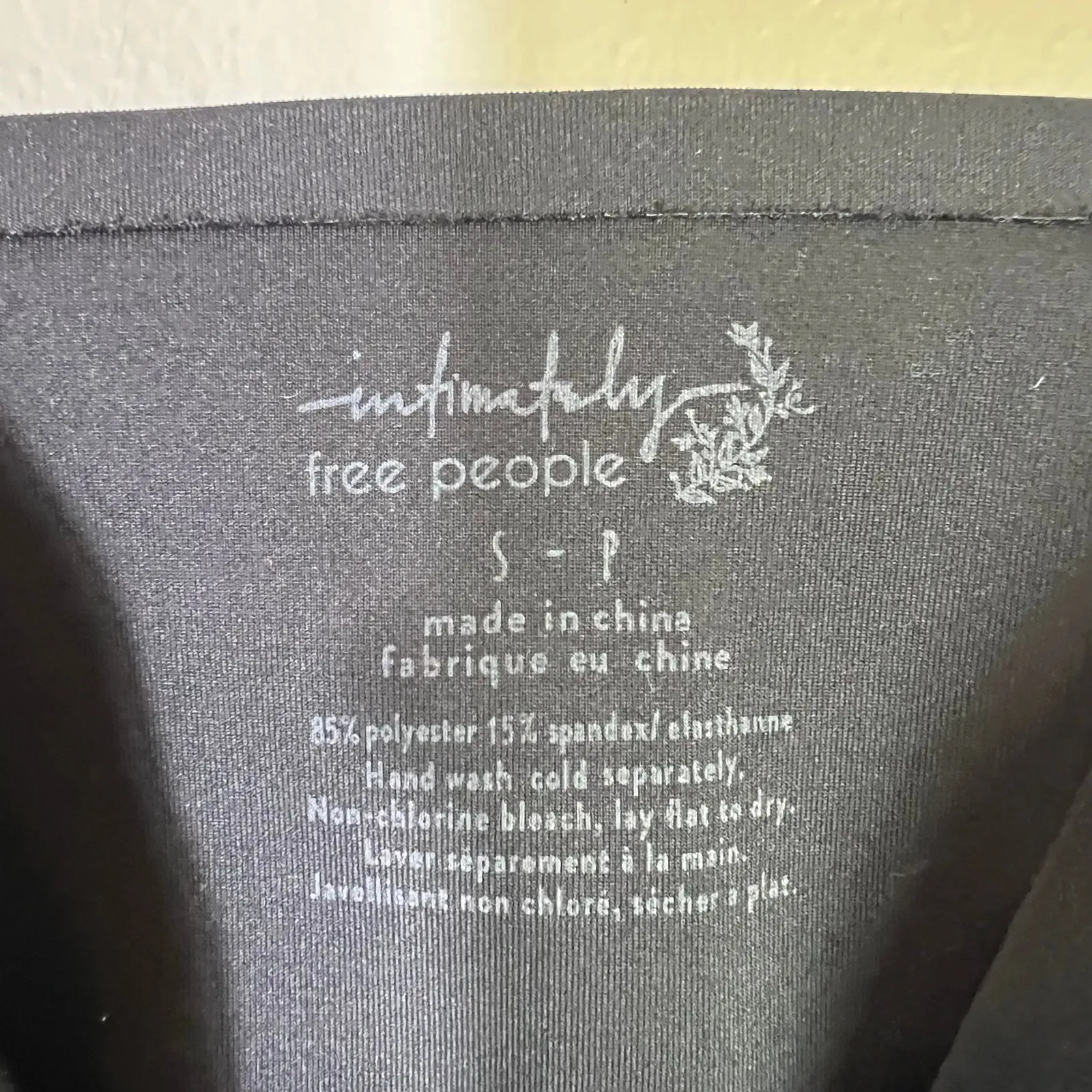 Free People Longline Neo Bralette Womens S Black Stretch Seamless Minimalist - Image 4