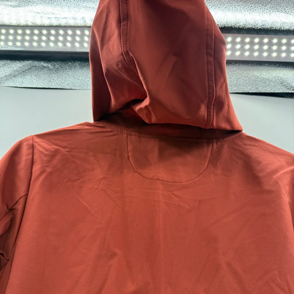 Prana Halle AT Long Sleeve Full Zip Hooded Jacket in Rust‎ Sz S NEW - Image 7