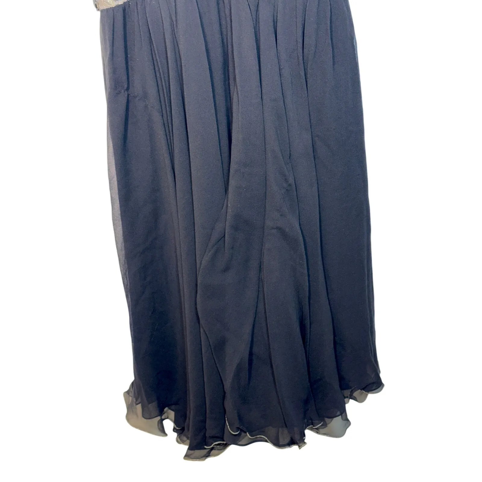 NEW Mandalay Black Gold Beaded Silk Formal Party Cocktail Mini Dress Womens 10 - Image 14