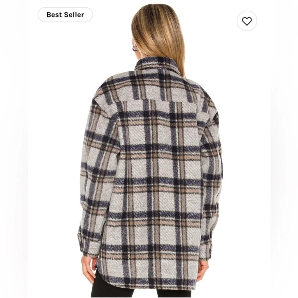 Revolve‎ Bardot checked plaid Shacket - Image 2