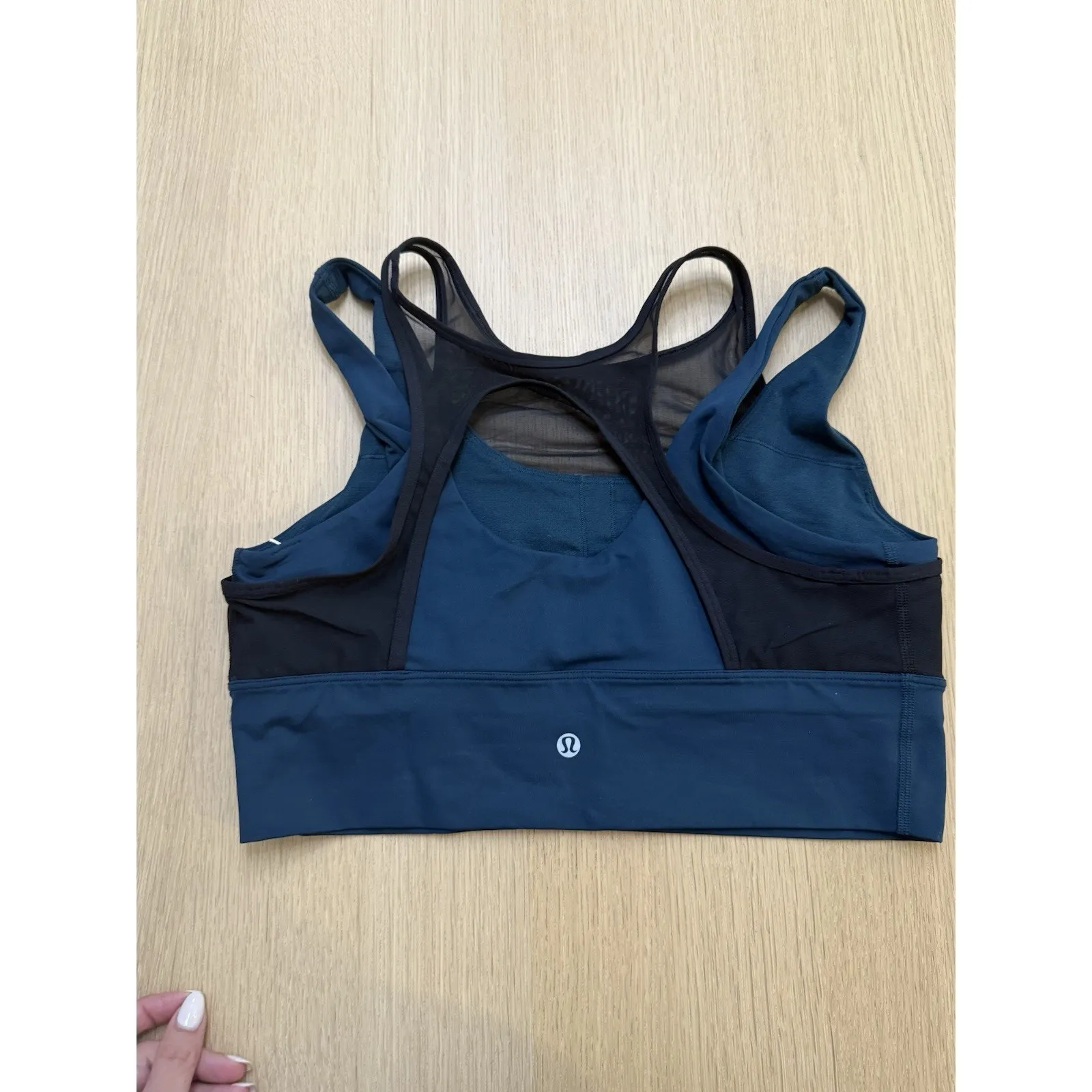 Lululemon Double Tap II Bra Layered Tank Activewear Submarine Size 12 Xx1350 - Image 5