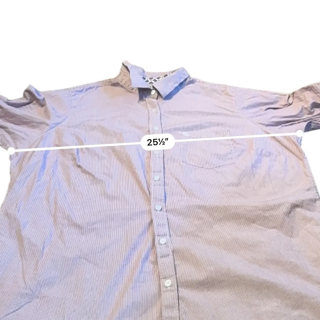 Ariat Kirby Stretch Shirt Women's Size 2X Long Sleeve Western Button Red Striped - Image 3