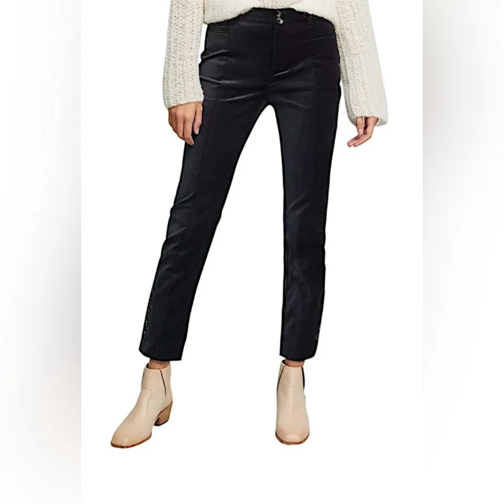 Anthropologie  Black Tapered Trousers - Image 2
