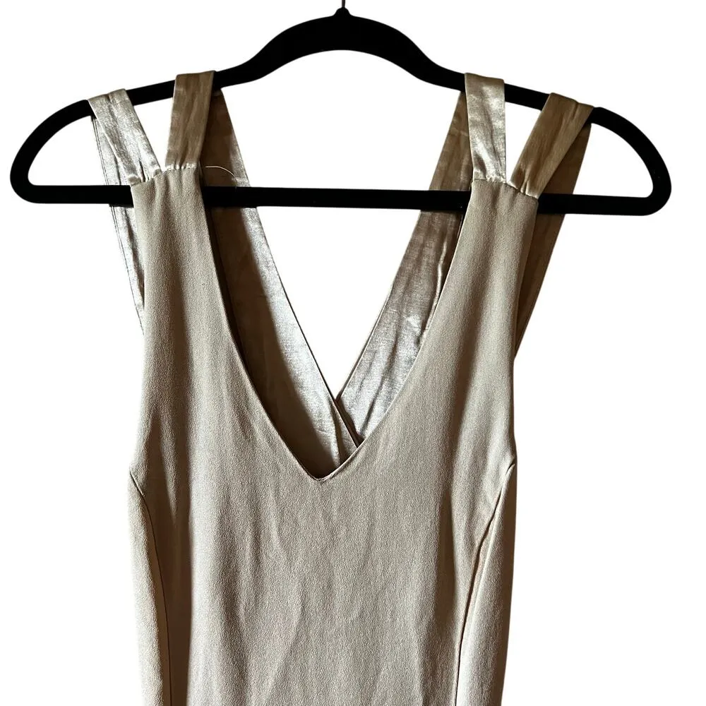 Vintage gold cross back gown Size M - Image 2