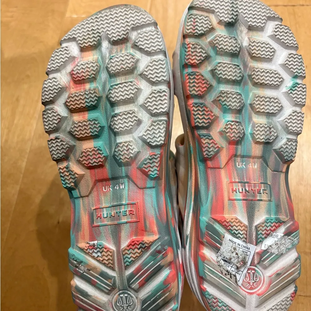 Hunter Bloom marble sandals sz UK 4W or USA 6 - Image 6