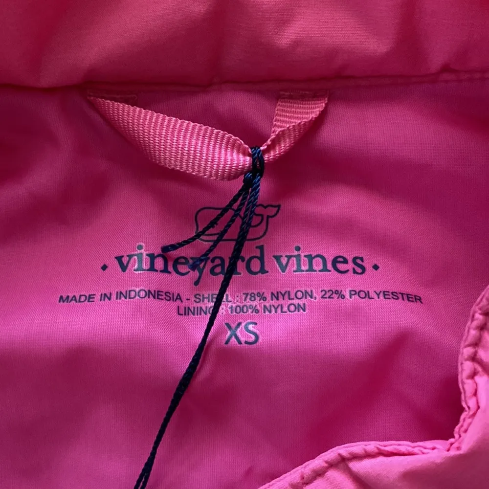 Vineyard Vines Quilted Vest Pink SIZE XS NWT - Image 3