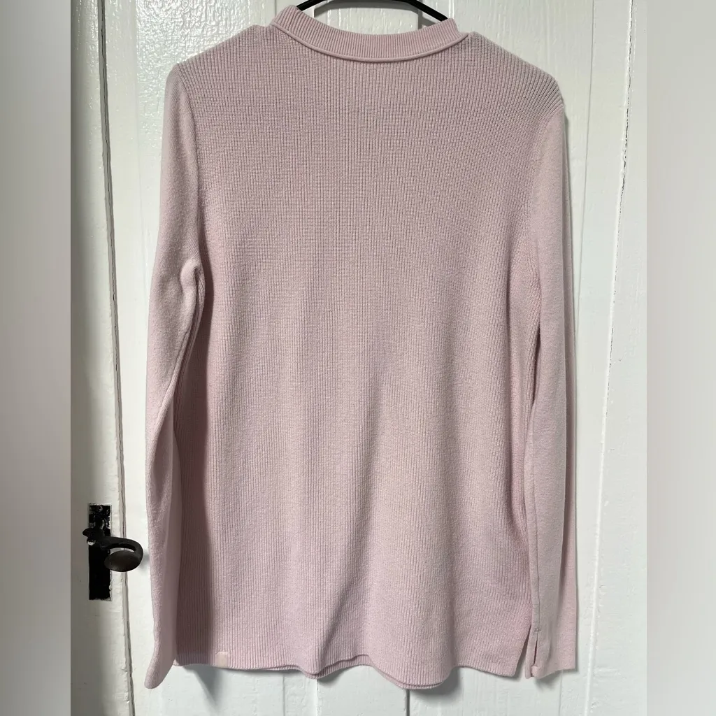 Lululemon Take it all in Cotton Blend Crewneck sweater strawberry light pink M - Image 4