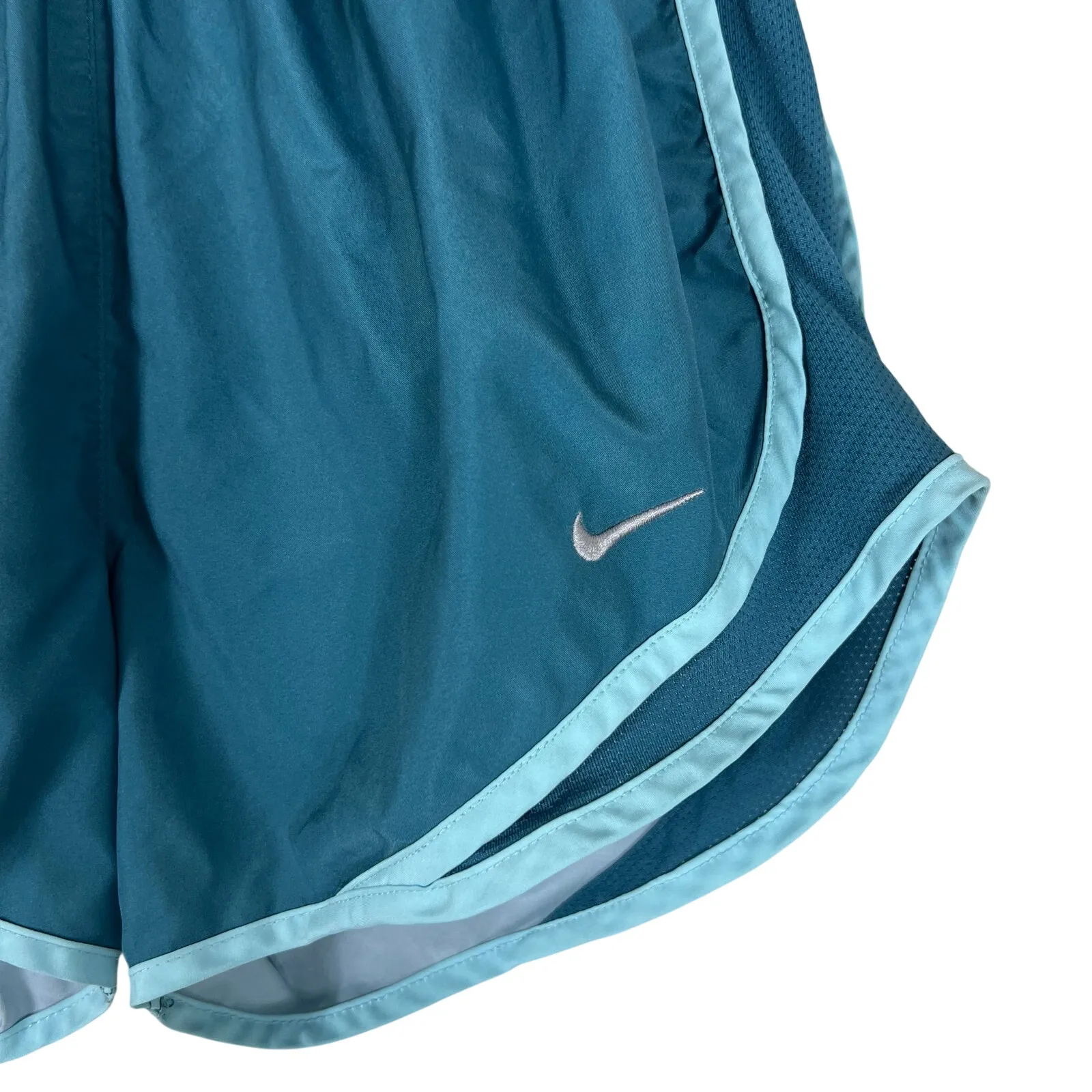 Nike Running Shorts Womens S Blue Lined Drawstring Stretch Athleisure Fitness - Image 2