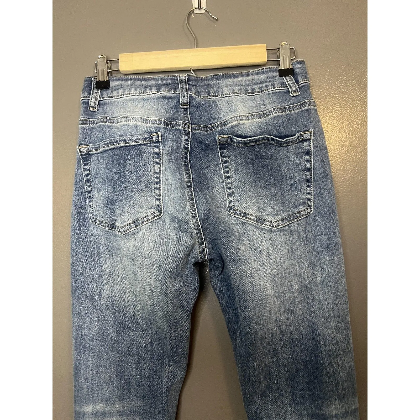 Altar'd State Jeans Womens 25 Blue Distressed Skinny Stretch Denim Pants - Image 5