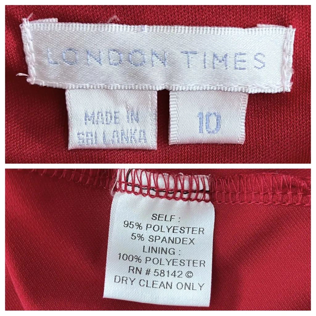 Vintage Y2K Red Hoco Cocktail Dress Medium Homecoming Wedding Guest Retro Vampy - Image 11