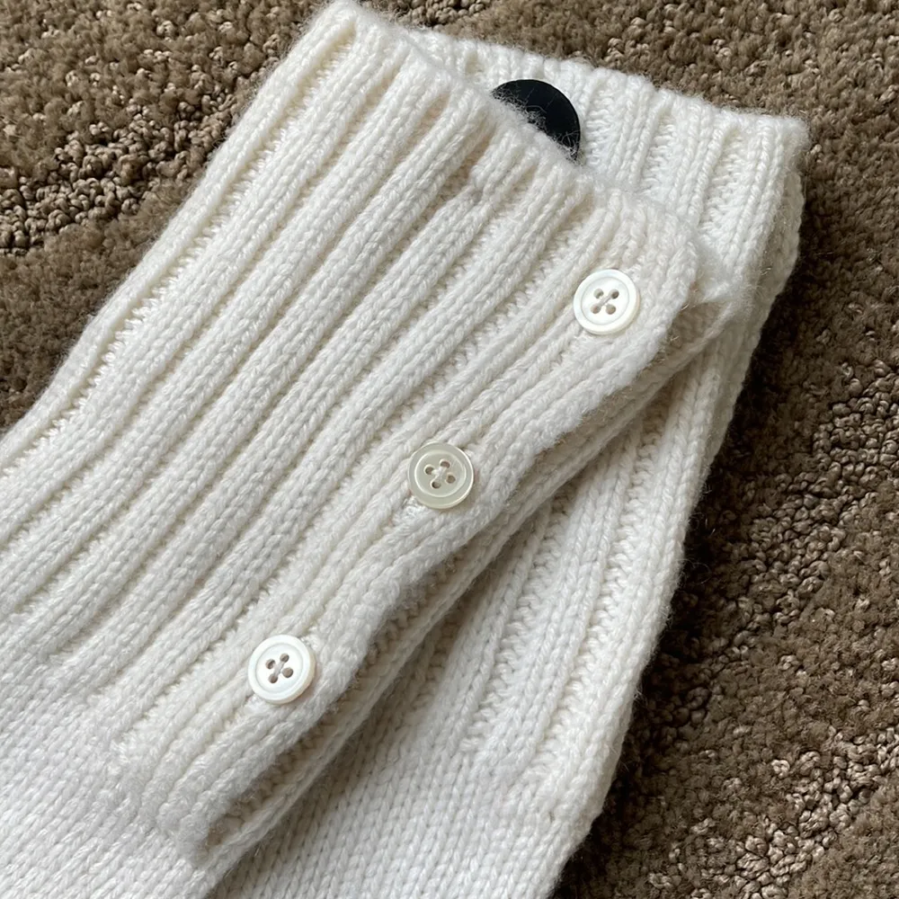 NWT Banana Republic 100% cashmere beautiful off white gloves - Image 3