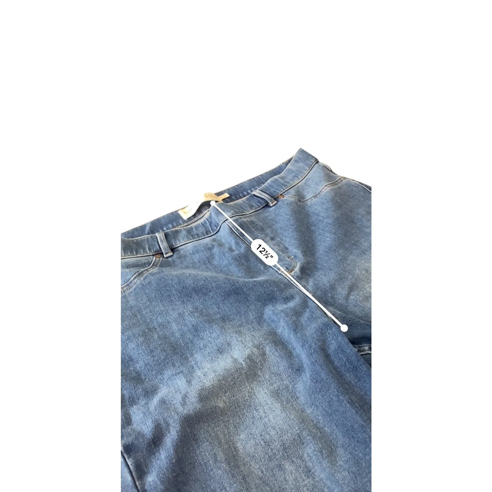 Soft Surroundings Women's Pull-On Stretch Denim Pants, size L - Image 5