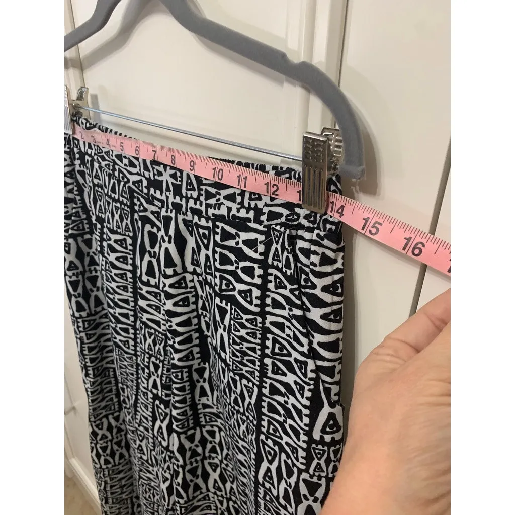 Sanctuary Women's XS Black Geometric‎ Print Culottes High Rise Pants - Image 6