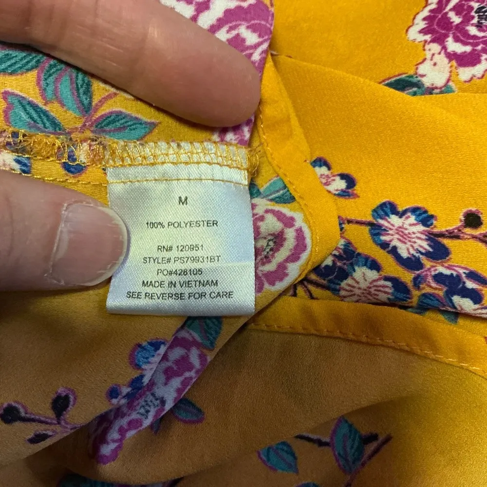 Pink Rose bright floral summer tank top - Image 3