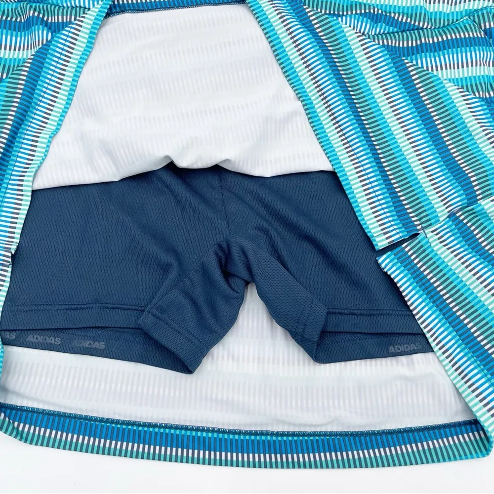 Adidas Women's Ultimate 365 Printed Skort Athletic Skirt Blue Stripe Size XL - Image 5