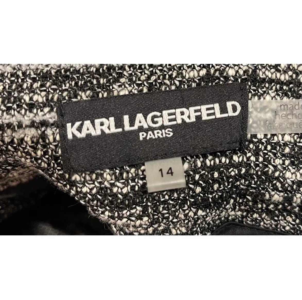 Lace Hem Tweed Midi Skirt - Image 7