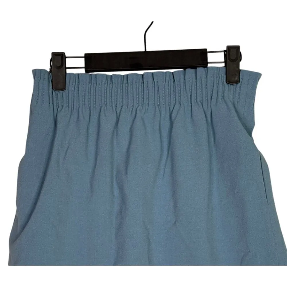 J.Crew Mercantile Paper Bag Pleated Mini Skirt A Line Pockets 2  Baby Blue #3335 - Image 2