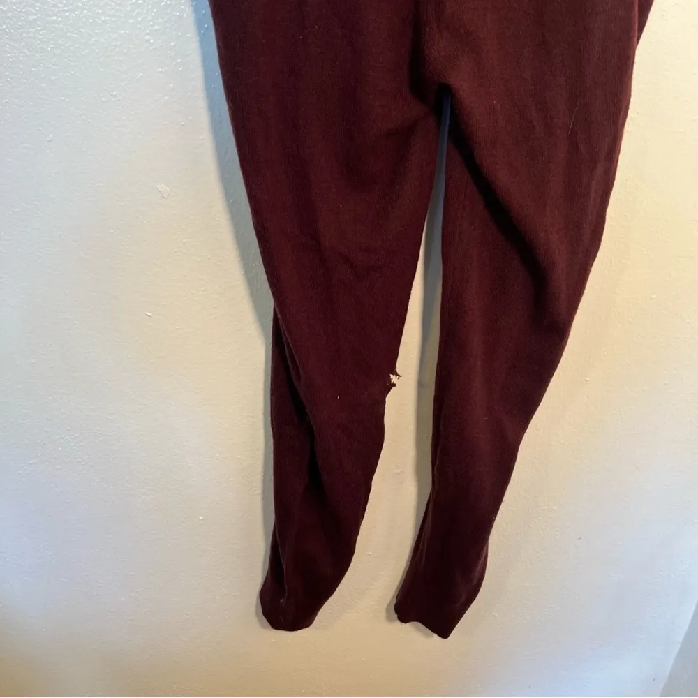 Soho New York & Co Street Cozy Sweater Joggers Burgundy Purple Size M - Image 9