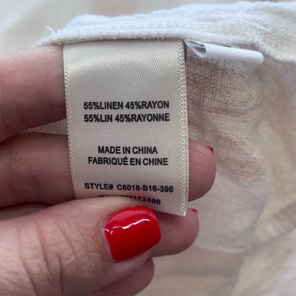 Anthropologie Cloth & Stone Striped Linen Blend Tiered Maxi dress size‎ s - Image 6