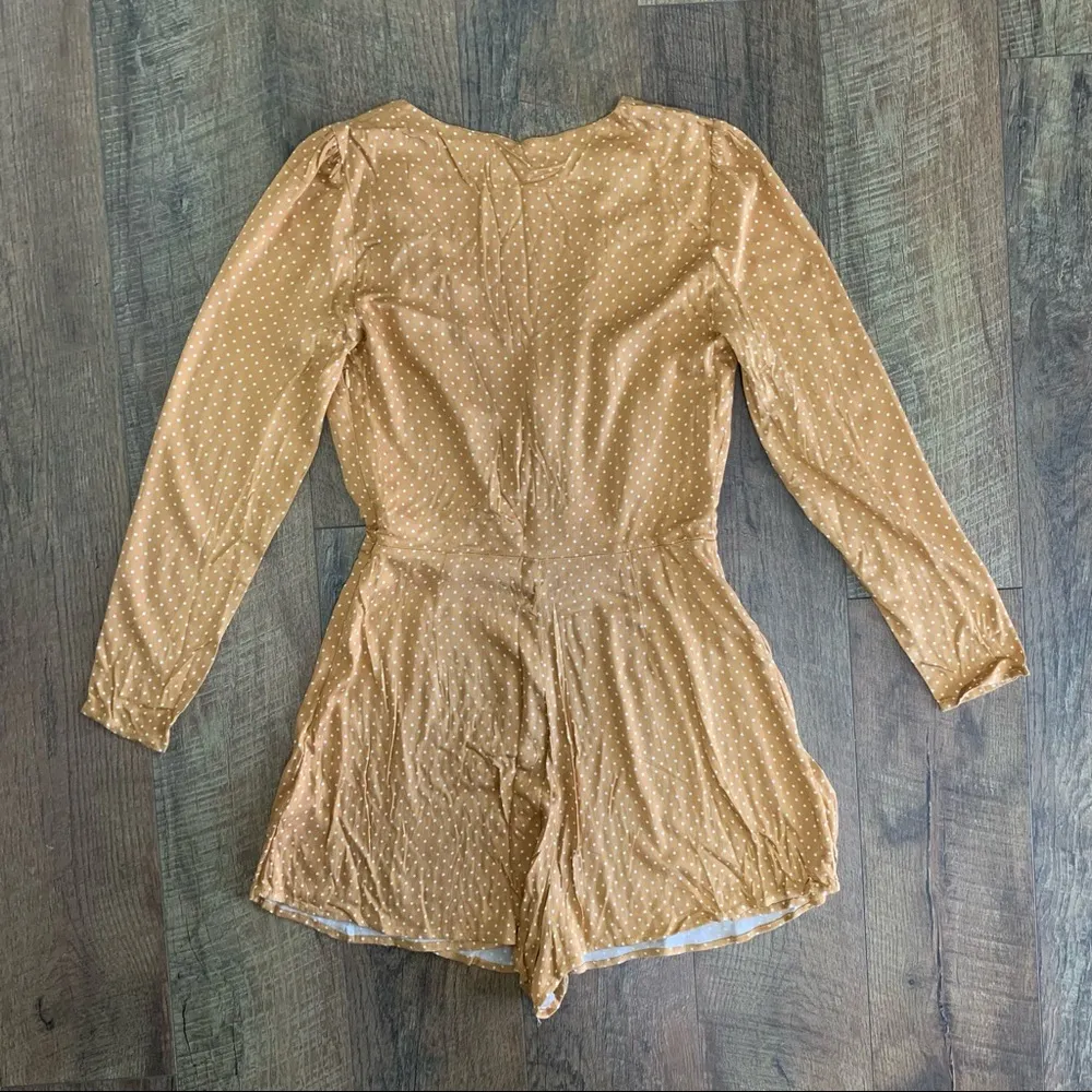 Urban Outfitters yellow polka dot romper - Image 4