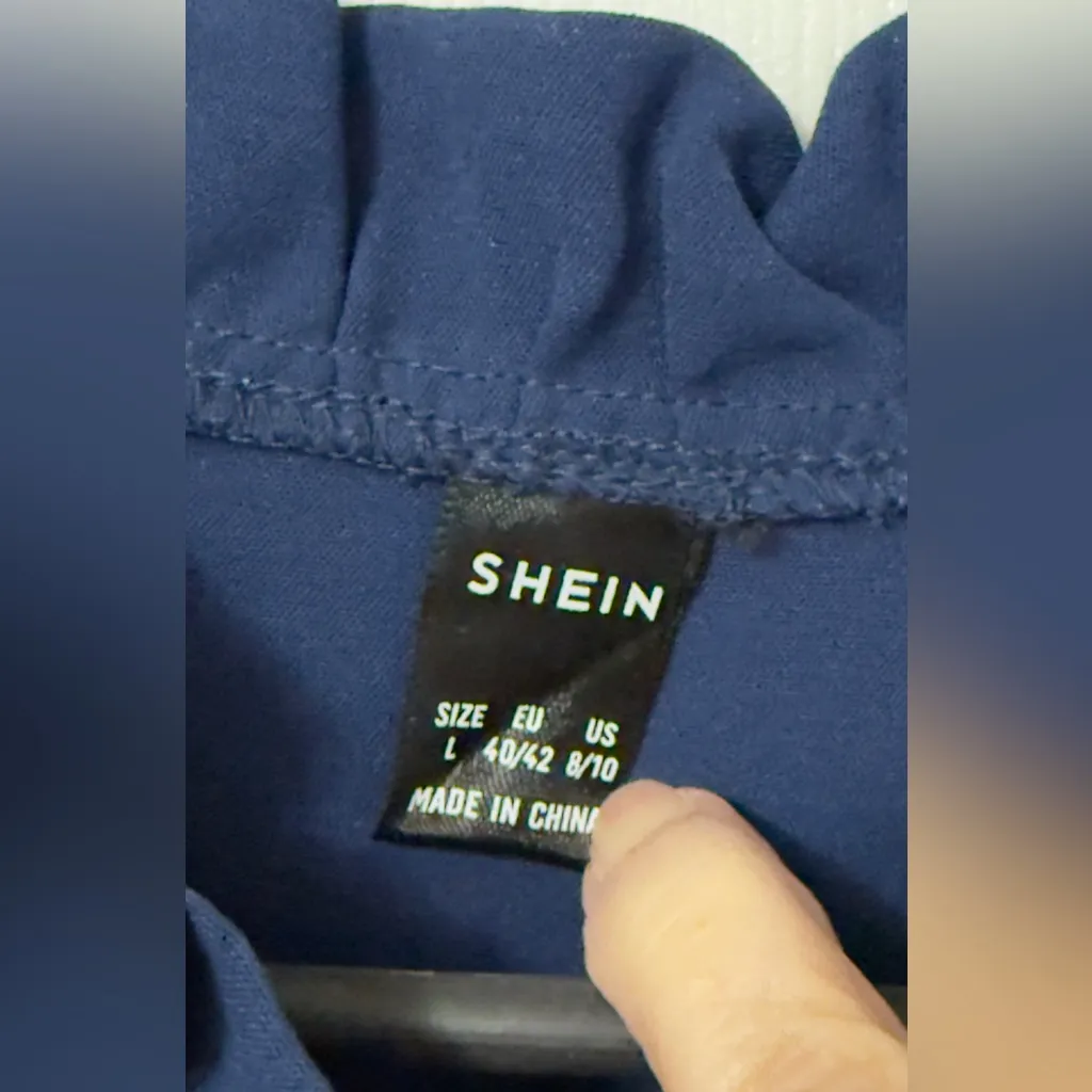 SHEIN Navy Long Sleeve Maxi Dress - Image 2