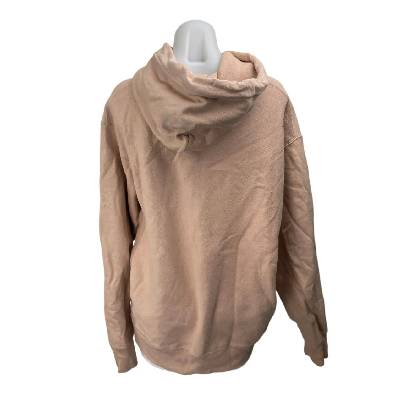 Champion Cream Tan Drawstring Long Sleeve Hooded Hoodie Sweater Sweatshirt Top L - Image 2