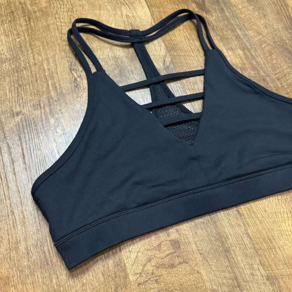 Zyia Active Grid Sports Bra Black Sz XL Strappy  Mesh Racerback - Image 6